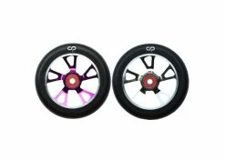 Flash Sale 🤩 125 Mm Crisp Alloy Core Drilled Kick Scooter Wheel 💯