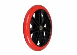 Cheap 🎁 Mon Ster 200 Mm Red & Black Caster & Kick Scooter Wheel With Bearings 😍