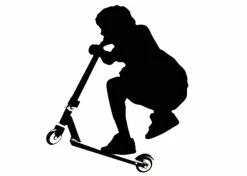 Best reviews of ❤️ Mon Ster Kick Scooter Stunt Wall Sticker 🛒