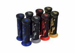 Flash Sale 😍 Mon Ster Universal Handlebar Grip Set With Flames 😀
