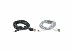 Promo 🥰 Mon Ster Braided Micro USB Charging Cable For Samsung S3, S4, & Note 2 🤩